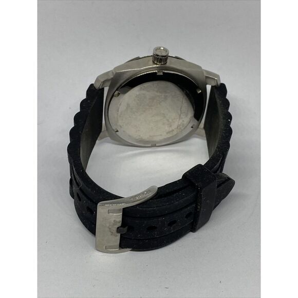 Fossil PR5409 Men's Black Silicone Analog Black Dial Quartz Genuine Watch JK2 - Picture 10 of 12